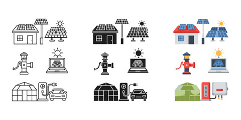 Sustainable energy solutions for modern homes Vector