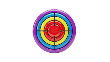 Colorful Target with Crosshairs