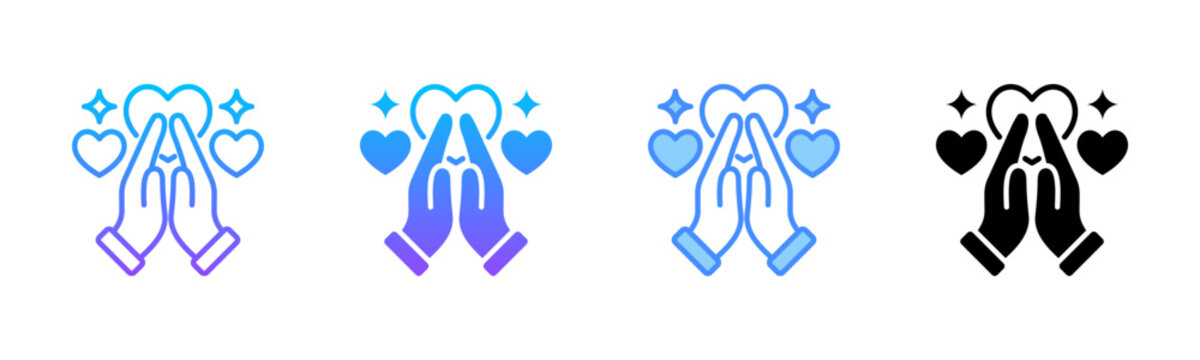 Gratitude Multi Style Icon Set