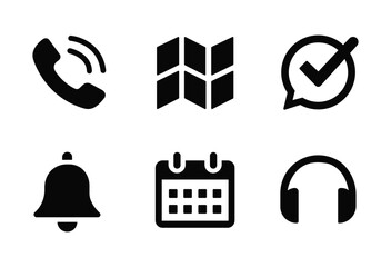 Communication and Interface Vector Icon Set