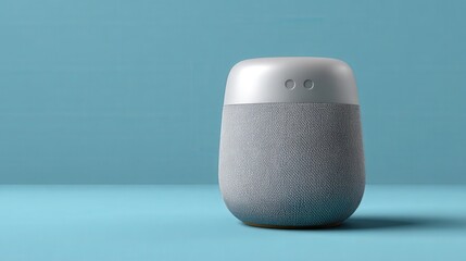 advanced smart speaker product mockup isolated on white background