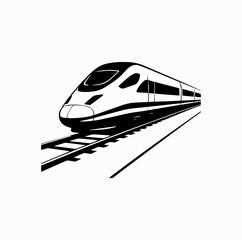 Spanish High-Speed Train Travel &ndash; Modern Railway Vector