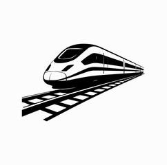 Spanish High-Speed Train Travel &ndash; Modern Railway Vector