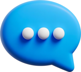 점점점말줄임표말풍선 3d컬러오브젝트