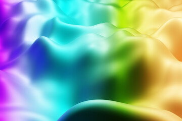 Soft abstract rainbow surface with smooth organic gradients