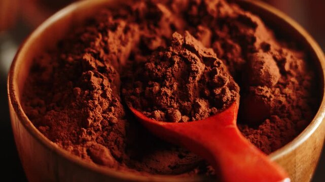 Cocoa powder preparation steps for baking and cooking