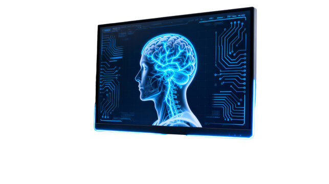 Human Brain Neural Network Digital Technology - Powered by Adobe