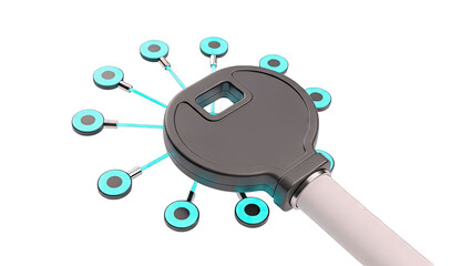 Digital Key Concept with Connected Nodes