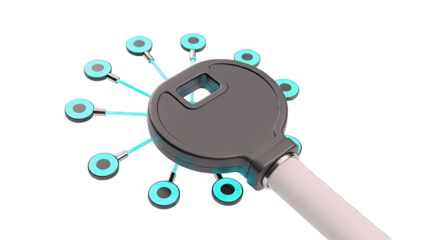 Digital Key Concept with Connected Nodes