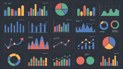 Infographic elements for data analysis and business presentations