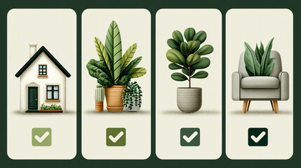 Carbon-neutral home label imagery conveying low-emission living signals, sustainability alignment clarity, environmental responsibility cues, and clean visual design supporting broader recognition 