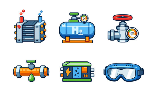 Set of Science and Industry Icons