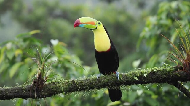 Fischertukan, Keel-billed toucan, Ramphastos sulfuratus
