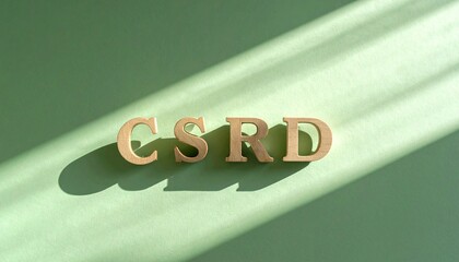 Corporate Sustainability Reporting Directive CSRD typography for environmental compliance and ESG
