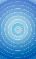 Blue abstract multi-layered curved background, 3d rendering.