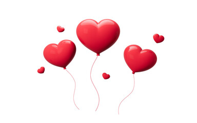 Valentines Day gifts with red hearts. Heart shaped origami. Valentine's Day theme background. Wedding theme background. 3d rendering.