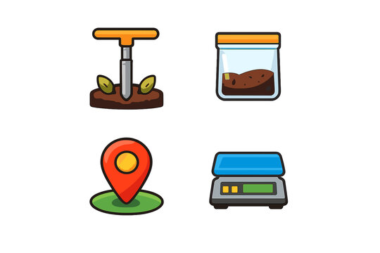 Farming and Agriculture Icons Set