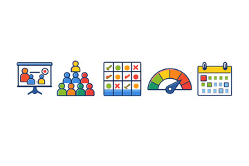 Fototapeta premium Business Icons Set