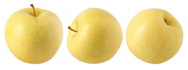 yellow apple isolated, transparent PNG, Collection
