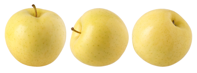 yellow apple isolated, transparent PNG, Collection