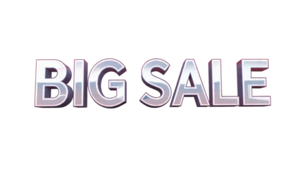Big Sale Metallic 3D Render
