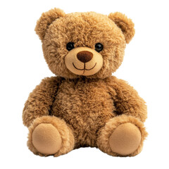 Fototapeta premium Cuddly Brown Teddy Bear Sitting Alone