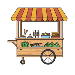 Beautiful wooden cart