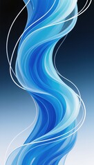 abstract blue background with abstract  wave 