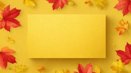 Beautiful autumn leaves and vibrant fall foliage creating a scenic outdoor background with colorful seasonal decoration and natural landscape imagery