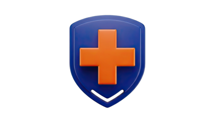 3D Medical Shield Icon