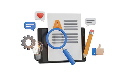 3D Icons: Content Creation, Research, and Social Media Engagement