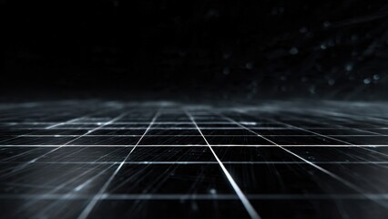 Abstract Black Grid Background