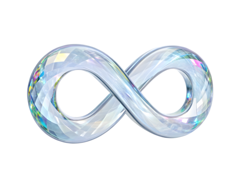 3d render of a colorful abstract symbol - Powered by Adobe