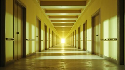 Dreamcore Endless Passage with Identical Doors