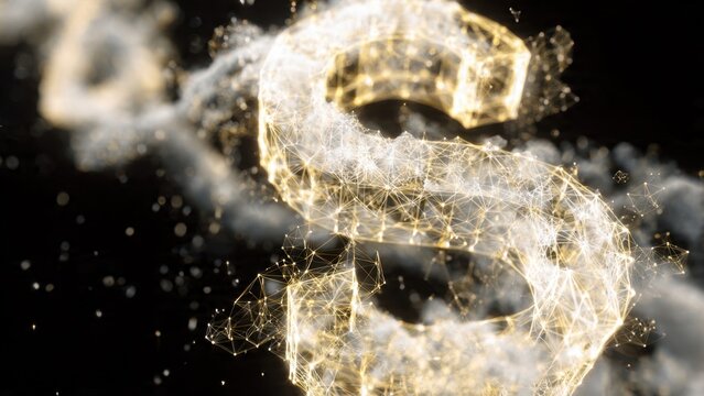 Connected Network Digital Art - Powered by Adobe