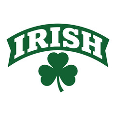 Irish Shamrock Pride Banner &ndash; Clean Green St. Patrick&rsquo;s Day Vector