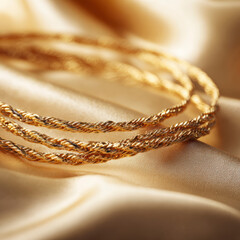 Luxury Gold Jewelry Still Life &ndash; Generative AI