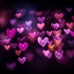 Romantic Heart Bokeh Lights &ndash; AI Generative