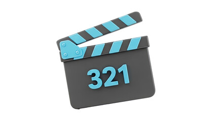 3 2 1 Clapperboard