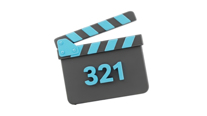 3 2 1 Clapperboard