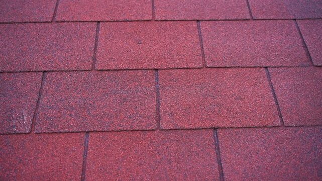 Bituminous Roof Shingle Texture Background with Granular Surface