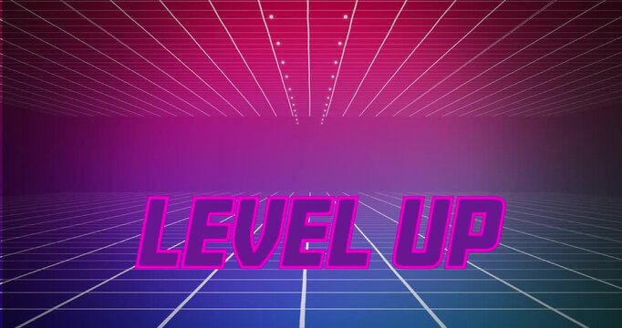 Start text and futuristic background