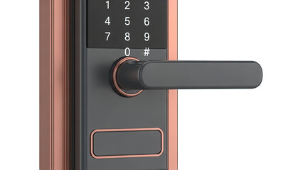 Modern Digital Door Lock with Keypad and Handle