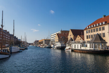 View of the canal in Copenhagen, Denmark
