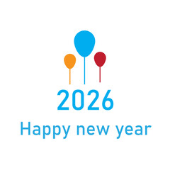 2026 new year design . 