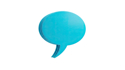 Blue Speech Bubble Icon