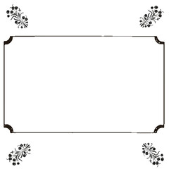 Decorative vintage corner frames with elegant ornamental border design, isolated on white background.
Elegant ornamental corner frames set with classic vintage style for invitations and decorative lay