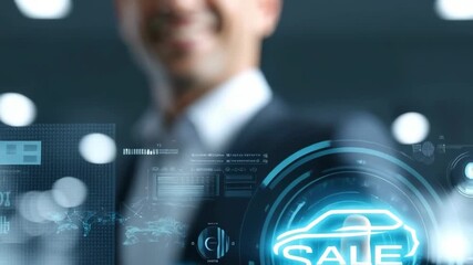 Digital car sale transaction in a modern business setting