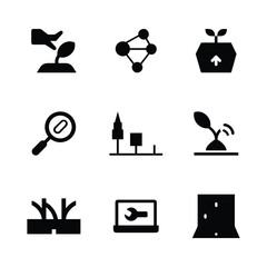 Set of Environment and Sustainability Icons. Containing Green Energy, Recycling, Climate and Eco Living Icons
