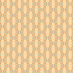 Modern abstract geometric mosaic pattern, ornament, grid, tiles Delicate yellow cream background Calm pastel tones